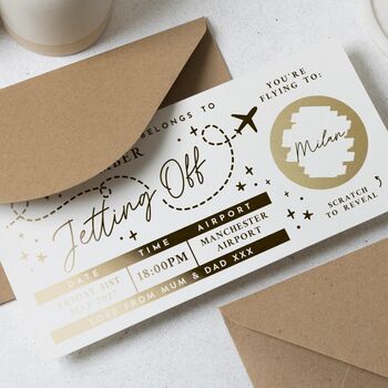 Personalised Scratch Reveal Holiday Trip Gift Voucher, 5 of 9