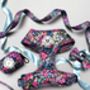 Candy Floral Adjustable Padded Dog Harness, thumbnail 7 of 10