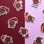Pomegranate Iron On Embroidered Patch, thumbnail 3 of 3