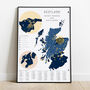 Scotland Whisky Regions And Distillery Map, thumbnail 1 of 9