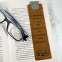Custom Quote Personalised Leather Bookmark, thumbnail 2 of 7