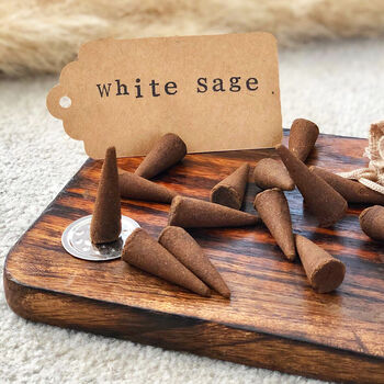 Californian White Sage Aromatherapy Incense Cones, 2 of 7