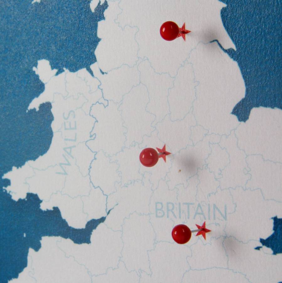 uk push pin travel map