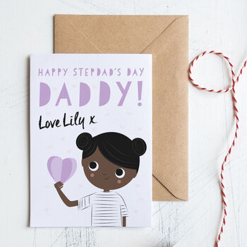 Personalised Step Dads Father's Day Card, 4 of 7