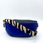 Animal Print Blue Bum Bag, thumbnail 1 of 4