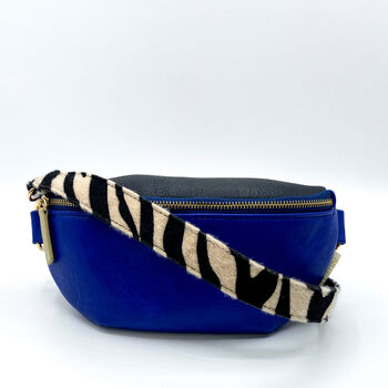 Animal Print Blue Bum Bag, 4 of 4