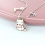 Love Cat Personalised Triple Charm Necklace, thumbnail 1 of 2