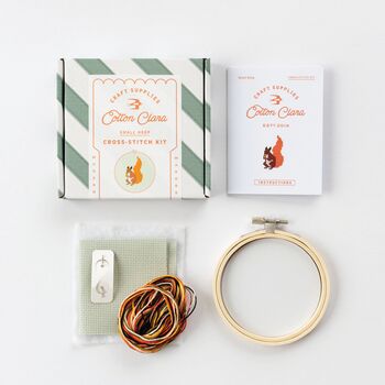 Squirrel Cross Stitch Kit, 5 of 5