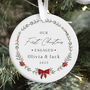 Personalised Our First Christmas Engaged Gift Ornament, thumbnail 1 of 7