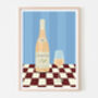 Chicken Wine Rose Art Print, thumbnail 1 of 3