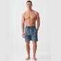 Men's 'Geometric Moorland' Crisp Cotton Pyjama Shorts, thumbnail 1 of 5