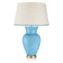 Stretched Silk Lampshade With Coloured Trim, thumbnail 10 of 11