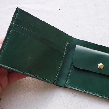 Mens Leather Anniversary Wallet, 3 of 11