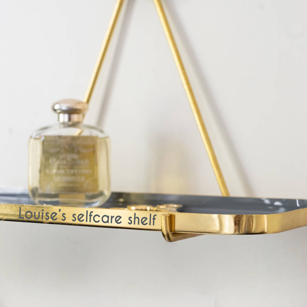 Personalised Enamel Hanging Shelf By The Best Room