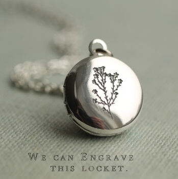 Personalised Silver Locket Necklace, 5 of 12