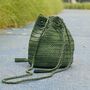 Woven Leather Cross Body Bag, thumbnail 6 of 11