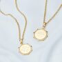 Personalised North Star Gold Medallion Necklace, thumbnail 3 of 12
