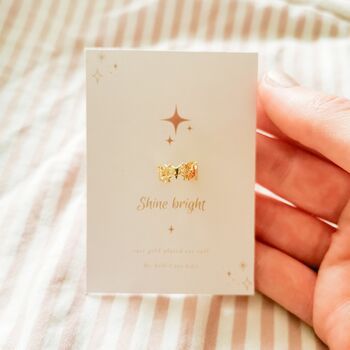 Shine Bright Gold Plated Star Earcuff, 2 of 4