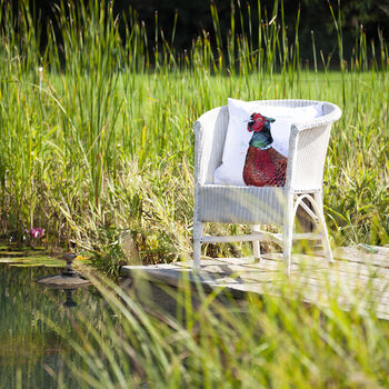 Inky Pheasant Outdoor Cushion For Garden Furniture, 3 of 9