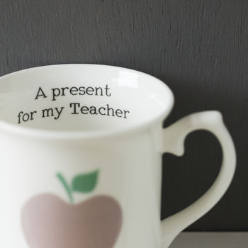 Personalised Thank You Teacher Bone China Cup Or Mug, 3 of 4