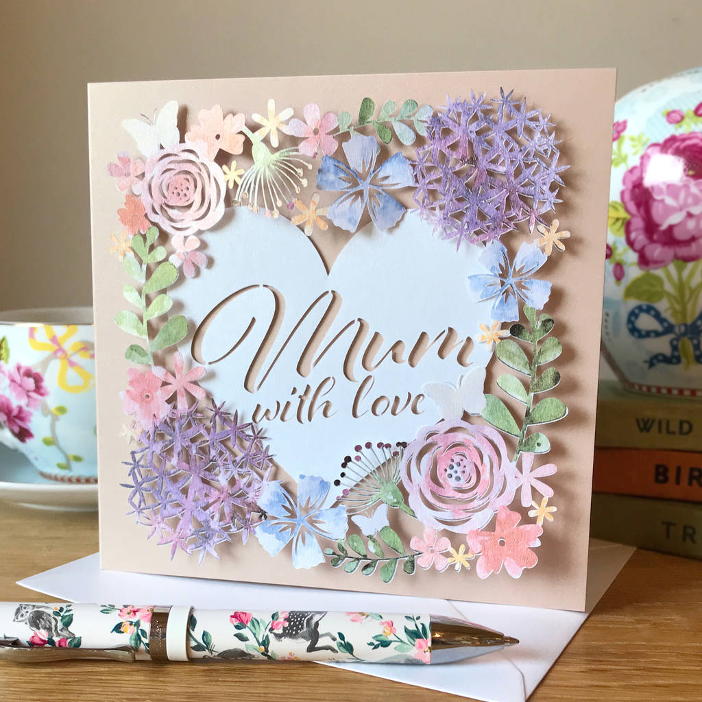Personalised Birthday Or Mother's Day Floral Card