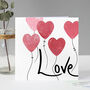 Love Balloon Bundle Valentine's Card, thumbnail 3 of 4