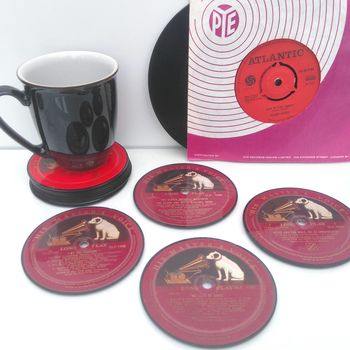 Personalised Album Vinyl Coasters, 2 of 12