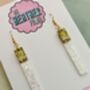 Cigarette Glitter Resin Earrings / Edgy Grunge Jewellery Alt Fashion Statement / Kitsch Jewellery / Bold Gift Fashion Forward Accessory, thumbnail 2 of 5