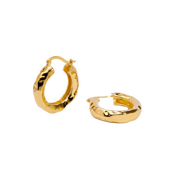 Mini Chateau Hoops Gold Plated, 3 of 10