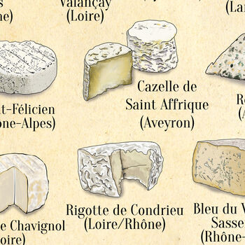 Vintage French Cheese Print, 9 of 10