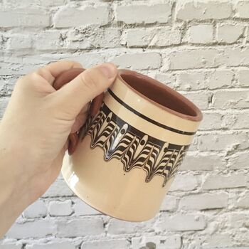Ceramic Beer Tankard In Sand Colour, 500ml Mug, 6 of 6