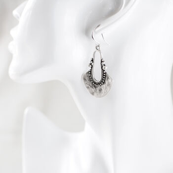 Silver Plated Statement Earrings, 6 of 7