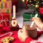 Two Pack Christmas Santa Milk Hot Chocolate Spoon, thumbnail 2 of 4