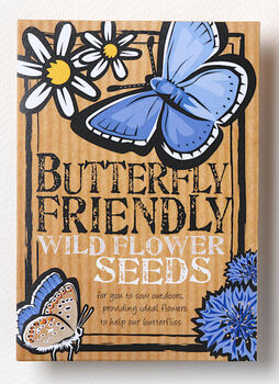 Bee Mine Gift Duo Pack Bee And Butterfly Friendly Seeds, 3 of 5