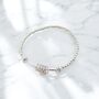Silver Plated Milestone Birthday Noodle Bracelet In Various Ages, thumbnail 3 of 12