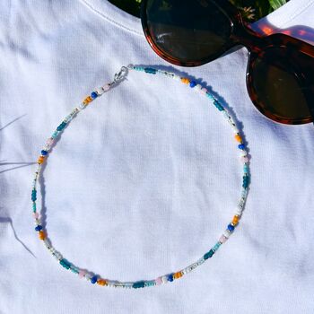 Colourful Mixed Beaded Necklace, 2 of 3