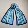 Personalised Aqua Blue 100% Cashmere Wrap Gift Boxed, thumbnail 2 of 8