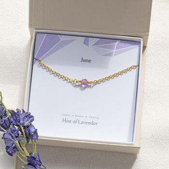 Minimalist June Birthstone Single Bead Bracelet, 5 of 7