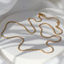 18ct Gold Plated Silver Or Silver Rope Chain Necklace, thumbnail 3 of 7
