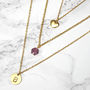 Personalised Birthstone Long Layered Necklace, thumbnail 3 of 8