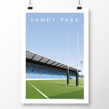 Sandy Park Exeter Chiefs Rugby Poster, 2 of 8