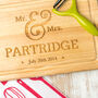 Personalised Wedding Engraved Chopping Board, thumbnail 1 of 3