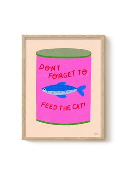 Feed The Cat Art Print, 4 of 4