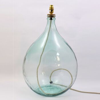 Large Recycled Glass Lamp | 62cm | Eight Colours, 4 of 10