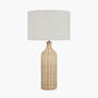 Natural Rattan Bottle Table Lamp, thumbnail 2 of 7