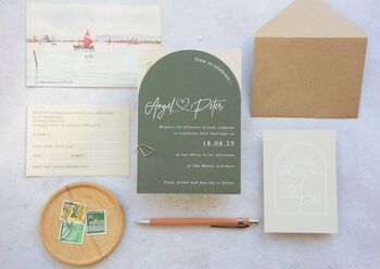 Angel Modern Typography Wedding Invitation, 5 of 5