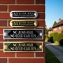 No Junk Mail No Cold Callers Metal Door Sign Art Deco Or Modern, thumbnail 6 of 6