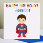 Superhero Birthday Card, thumbnail 1 of 2