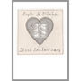 Personalised 11th Steel Wedding Anniversary Card, thumbnail 7 of 7