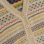 Bloomsbury Fair Isle Cardigan 1940s Style Knitwear, thumbnail 3 of 4